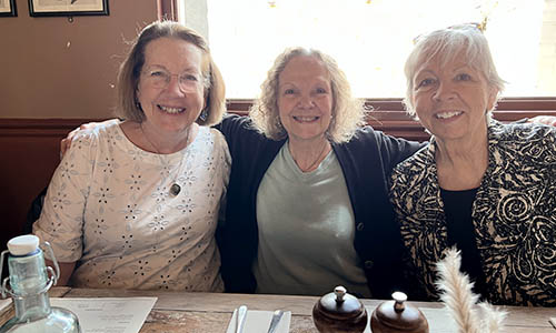 Gerry McKenna Jacoby, Marie-France Laurent Bailey and Kathy Bolgar Fenelon in London