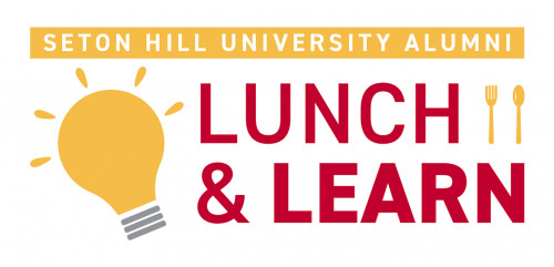 seton hill university alumni lunch and learn logo