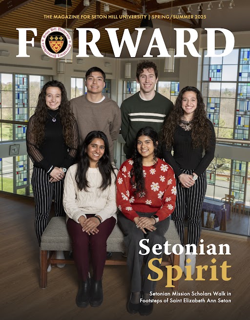 the cover of the spring/summer 2025 issue of Seton Hill's Forward Magazine