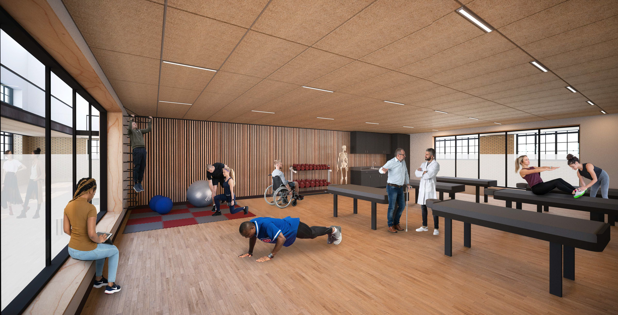 Sullivan Hall Renovation College of Health Professions and Natural Sciences Rendering