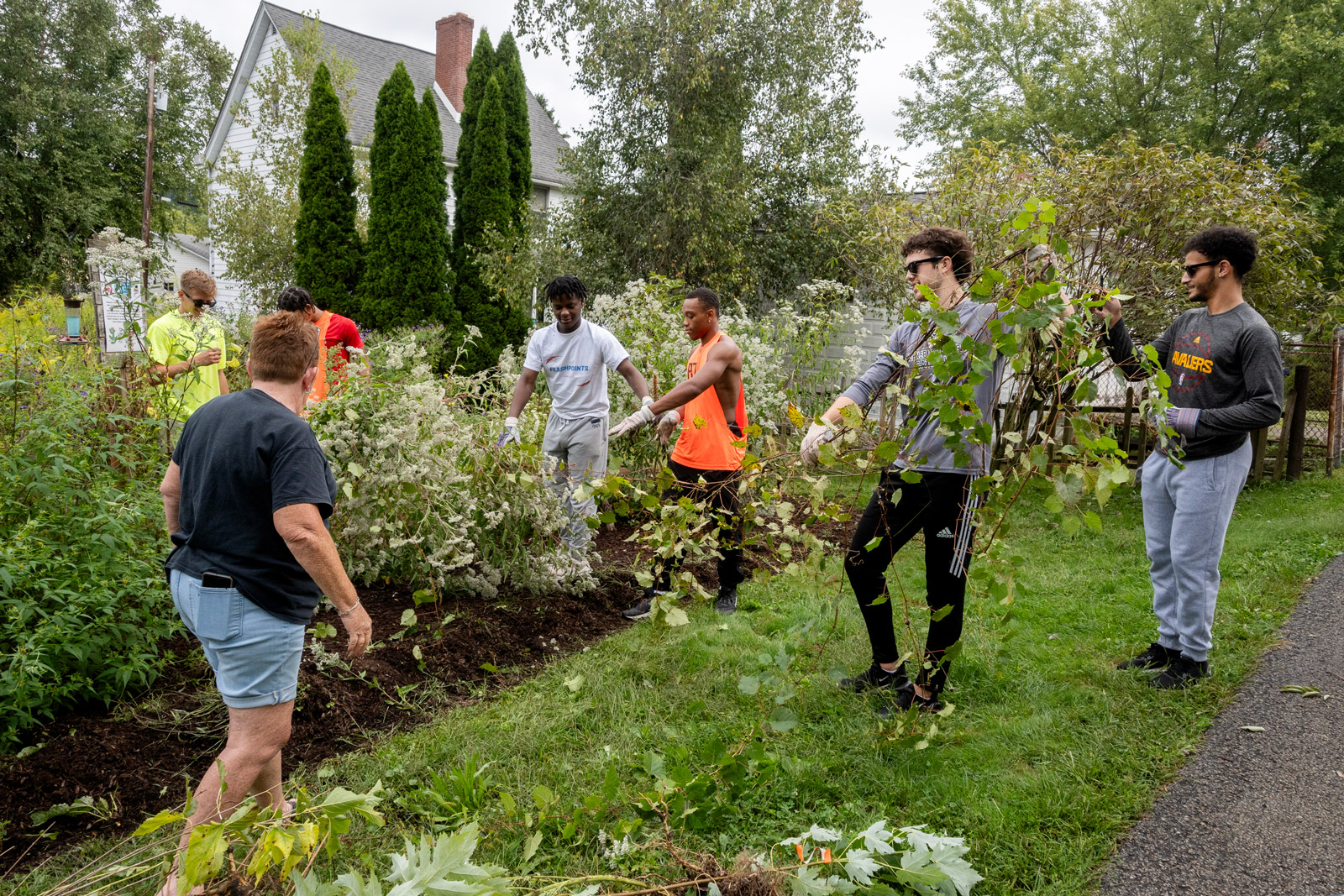 Students Working On a Project Outdoors
